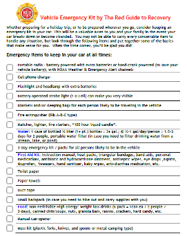 Vehicle Emergency Kit | The Red Guide to Recovery